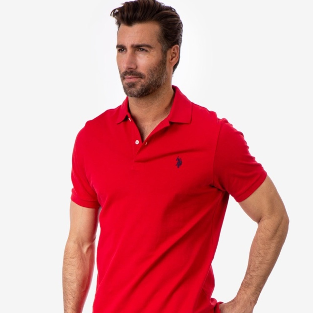 USPA Polo Shirt Red Short Sleeve XL - Picture 4 of 10